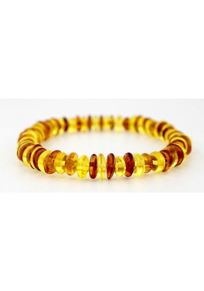 Kehribar Bileklik Amorf Tasarım Ambergold Blk23-87 Çok Renkli