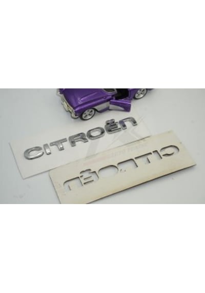 Citroen C4 C5 B7 Bagaj Krom Abs 3M 3D Yazı Logo Amblem