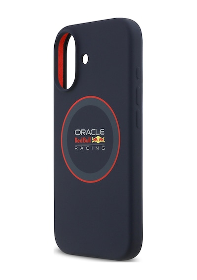 Apple Uyumlu iPhone 17  Kılıf Redbull Lisanslı M-safeli Kırmızı Halka Ve Logo Silikon Kapak Lacivert Lacivert