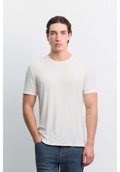 Avva Erkek Ekru Bisiklet Yaka Soft Touch Premium Basic Regular Fit T-shirt A62y1037 Avva Erkek Ekru Bisiklet Yaka Soft Touch Premium Basic Regular Fit T-shirt A62y1037