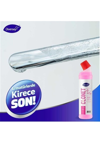 Diversey Taski Clonet Extra Kireç Çözücü ve Banyo Temizleyicisi 3 x 750 ML