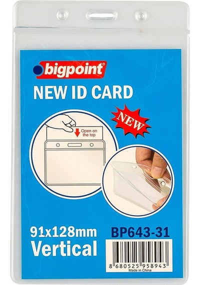 Bigpoint Kart Poşeti Dikey 91x128mm X 10 Adet