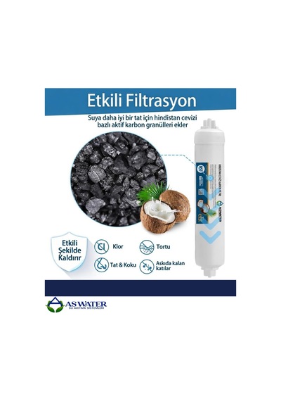 Tüm Su Arıtma Cihazları İçin Elite Post Karbon Coconut Elite Serisi Tatlandırıcı Filtre