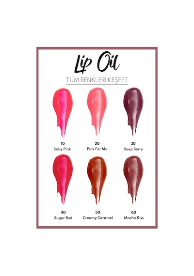 Note Cosmetique Lip Oil Nemlendirici ve Parlatıcı Dudak Bakım Yağı - 30 Deep Berry - Mor