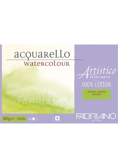 Artistico Extra White Suluboya Blok 300 Gr. 31x41 Cm. 20 Yp. Kaba Grenli Rough
