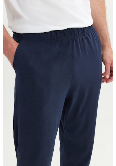 AC&Co / Altınyıldız Classics Erkek Lacı Pamuklu Standart Fit Normal Kesim Beli Lastikli Cepli Pijama Altı Lacı Lacivert AC&Co / Altınyıldız Classics Erkek Lacı Pamuklu Standart Fit Normal Kesim Beli Lastikli Cepli Pijama Altı Lacı Lacivert