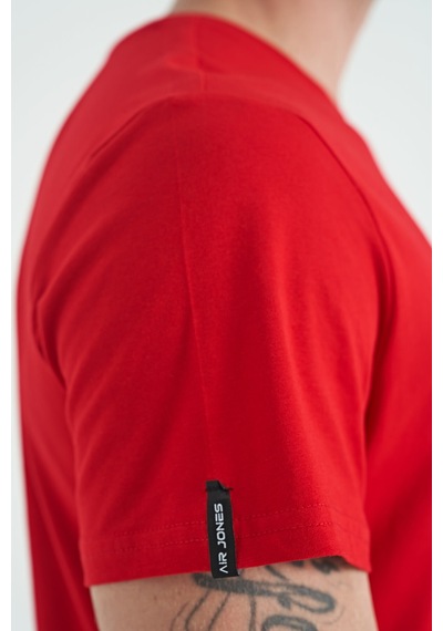 Air Jones Tommy Life Calvin Kırmızı Basic Erkek T-shirt - 88245 Kirmizi