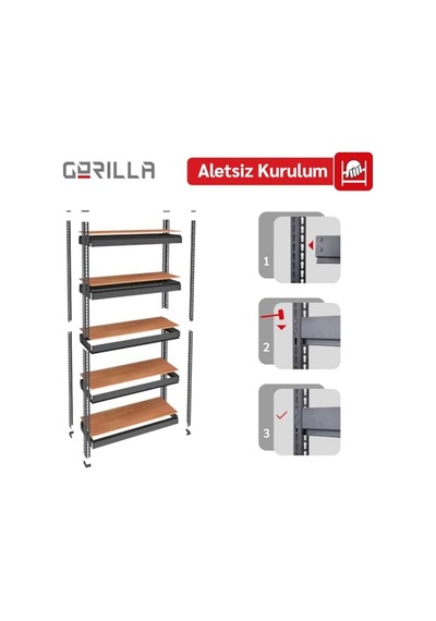 Modüler Raf/metal/antrasit Genel