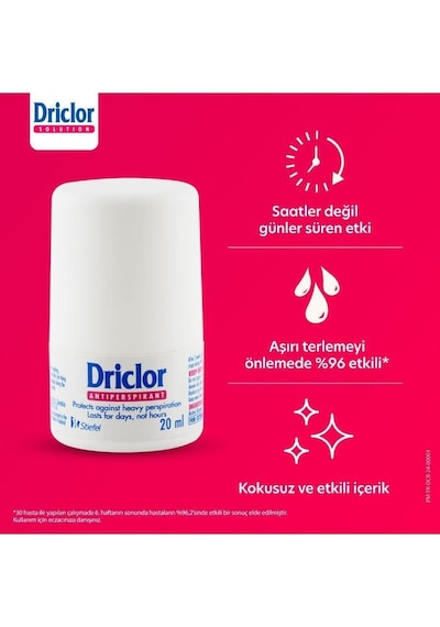 Aşırı Terleme Önleyici Antiperspirant Roll-on 20ml