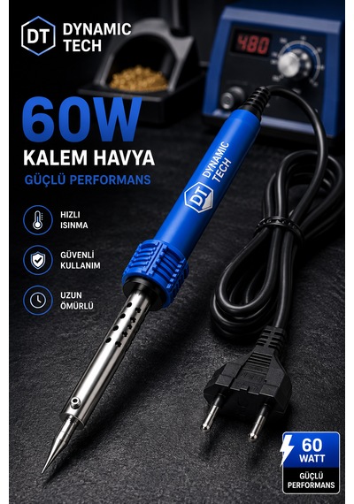 Profesyonel Lehim Makinesi Kalem Havya 60 Watt