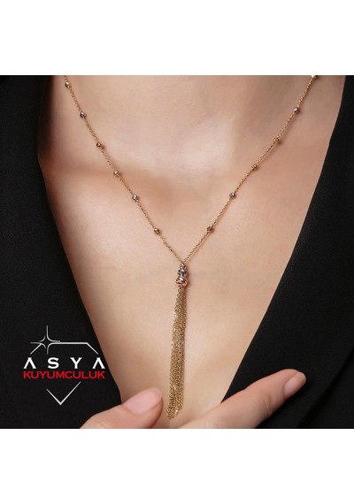 Sallantili Altın Toplu Kolye N11.41794