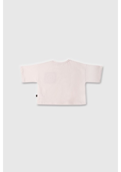 Sisley Kız Çocuk Beyaz Tshirt