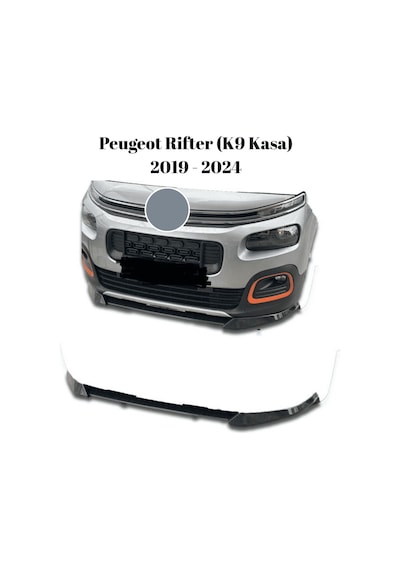 Peugeot Rifter K9 Kasa 2019 2020 2021 2022 Uyumlu Karlık Lip Esnek Ön Tampon Koruma Altı Eki Parlak Siyah