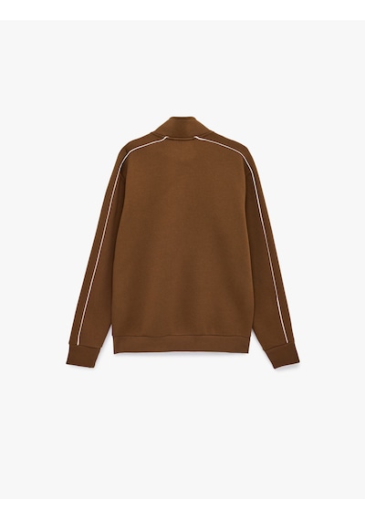 Koton Uzun Kollu Regular Fit Yarım Fermuarlı Sweatshirt Kahverengi 6sam70031mk Kahverengi Koton Uzun Kollu Regular Fit Yarım Fermuarlı Sweatshirt Kahverengi 6sam70031mk Kahverengi