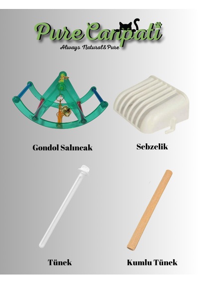 Purecanpati Gondol Salıncak Ve Kafes Aksesuar Seti