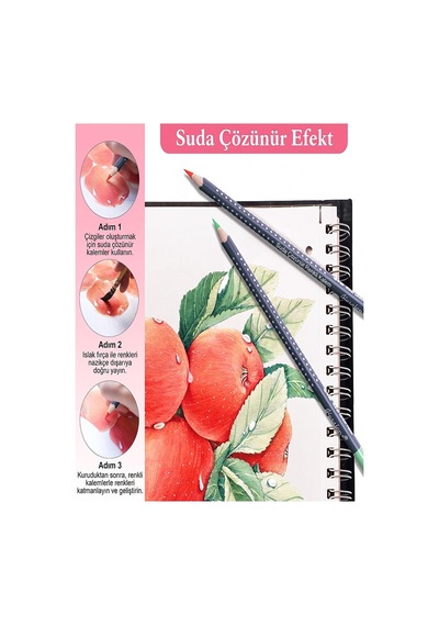 Aquarel Suluboya Kalemi 24 Renk 1 Paket Giorgione Teneke Kutu Sulu Boya Kalemi 24 Lü Fırça Hediyeli Sanatsal Kaliteli Çok Renkli