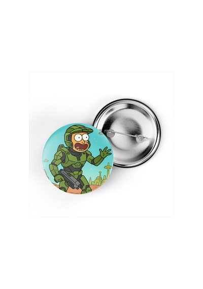 Master Chief - 44 Mm İğneli Çanta Rozeti - 5 Adet Diğer
