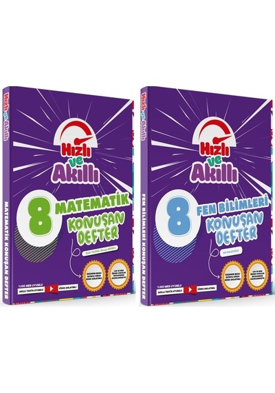 Tammat 8. Sınıf Matematik + Fen Bilimleri Hızlı Ve Akıllı Konuşan Defter Soru Bankası Set 2 Kitap
