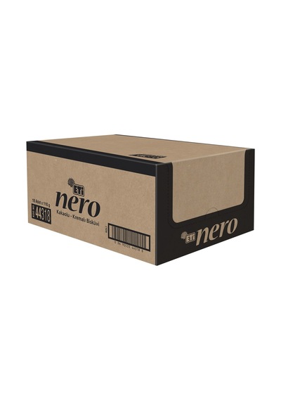 Eti Nero Bisküvi 18 X 110 G Kakaolu Ve Kremalı Atıştırmalık Tarı