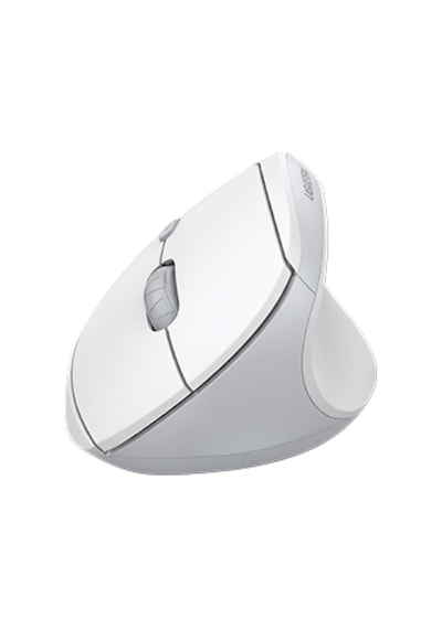 Ugreen Dikey Ergonomik Kablosuz Mouse, Bluetooth & 2.4ghz, 4000 Dpi, Beyaz Pilli , 95902b Standart