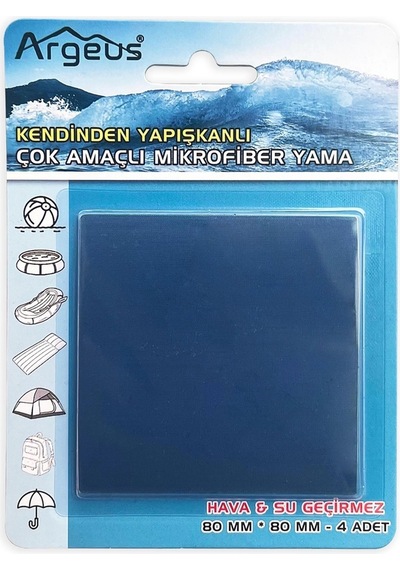 Argeus Fiber Çanta Delik Tamir Yaması 4'lü Lacivert
