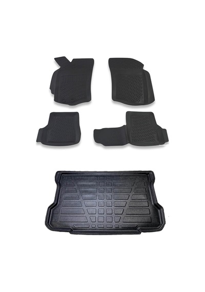 Fiat Palio 1998-2002 3D Paspas Ve Bagaj Havuzu Seti Bizymo Siyah