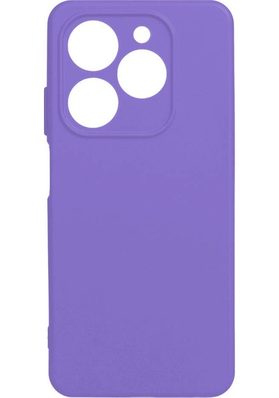 Forzacase Tecno Spark 20 İle Uyumlu Maxim Serisi Mat Silikon Kılıf Lila