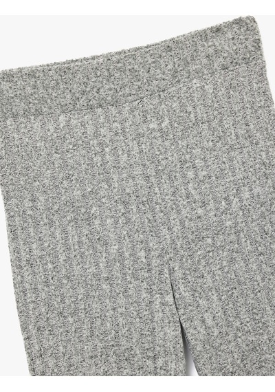 Koton Slim Fit Kaşkorse Uzun Bol Paça Eşofman Altı Gri 6wak30119ek Gri