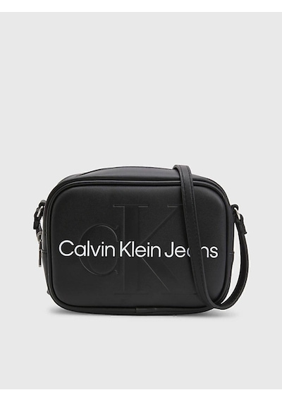 Calvin Klein Kadın Siyah Omuz Çantası - Sculpted Camera Bag, Şık Ve Fonksiyonel-7359 Siyah