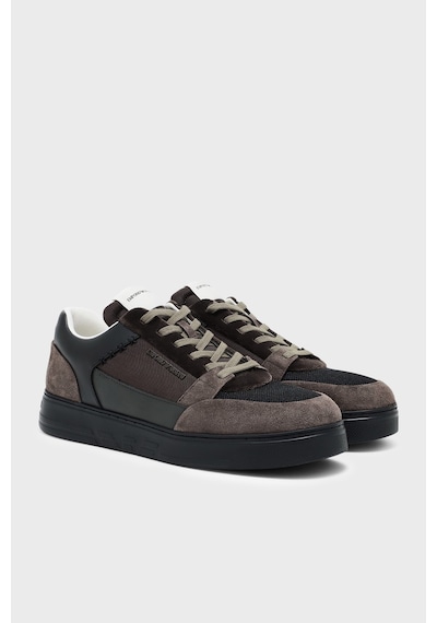 Emporio Armani Süet Detaylı Sneaker Ayakkabı Erkek Ayakkabı Em004836 Af23155 M6489 Kahve-siyah Emporio Armani Süet Detaylı Sneaker Ayakkabı Erkek Ayakkabı Em004836 Af23155 M6489 Kahve-siyah