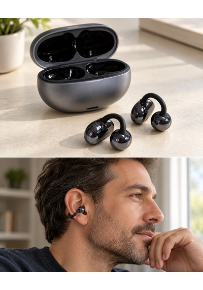 Lb Küpe Tipi Klipsli Bluetooth 6.0 Kulaklık 2500 Saat Bekleme Süreli