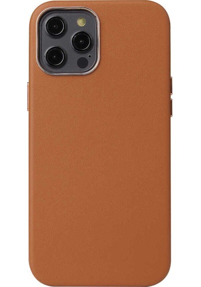 Apple Uyumlu iPhone 12 Mini Kılıf Zore Leathersafe Wireless Kapak Kahverengi