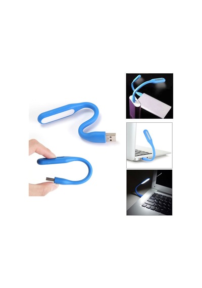 Mavi Usb Led Lamba Katlanabilir Pc Laptop Klavye Aydınlatma Powerbank/bilgisayar/laptop Gibi Usb Bağlantısı Olan Cihazlarda Kullanabilirsiniz