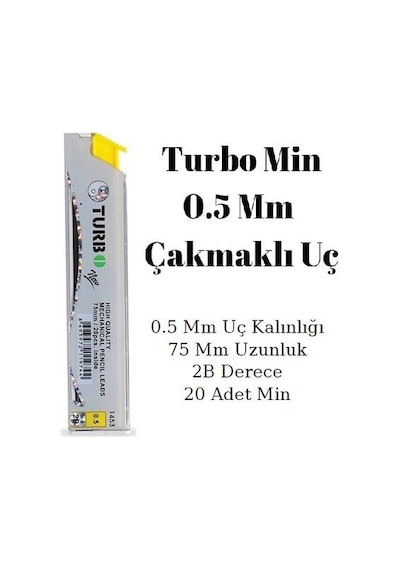 Turbo 2B Min Çakmaklı Uç 0.5 MM