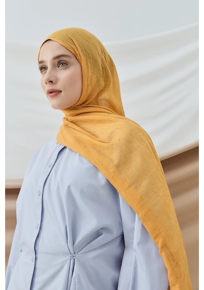 Modakaşmir Soft Sarı Bambu Şal