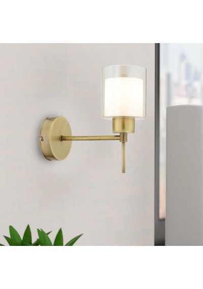 Goldie Eskitme Duvar Lambası Yatak Odası-Yatak Başı-Banyo İçin Mo Altın