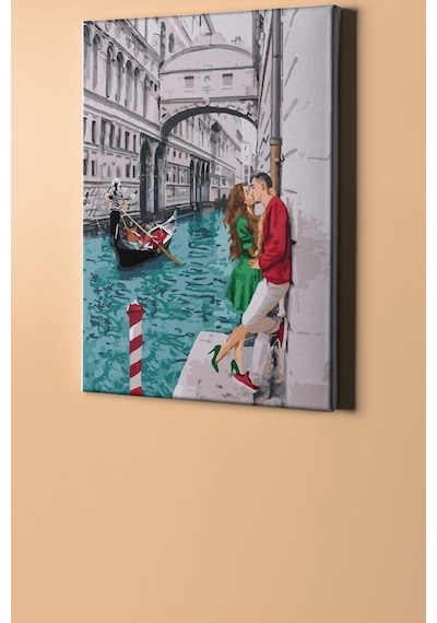 Webstyle Sayılarla Boyama Seti Kasnaklı Venedik'te Aşk 50 X 65 Cm