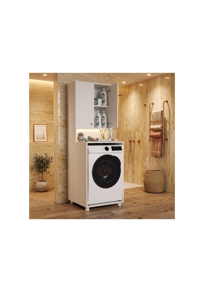 Craft Çamaşır Makine Dolabı Çok Amaçlı Dolap Banyo Dolabı Beyaz - 906120331 Beyaz Craft Çamaşır Makine Dolabı Çok Amaçlı Dolap Banyo Dolabı Beyaz - 906120331 Beyaz