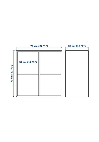 Ikea Eket Dolap Ünitesi, Koyu Gri, 70x35x70 Cm