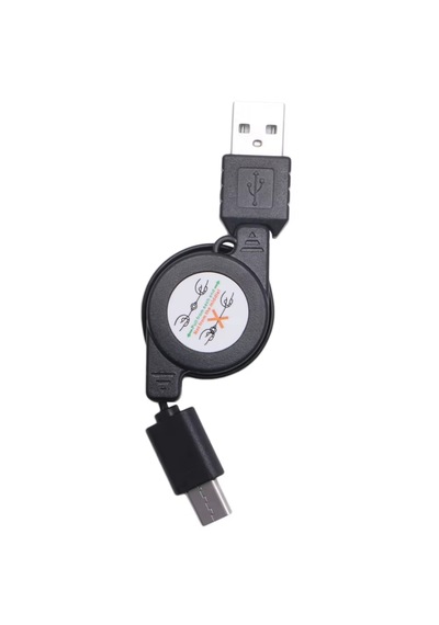 Alfais 6021 Usb To Type C Erkek Şarj Ve Veri Aktarım Kablosu Makaralı 75cm