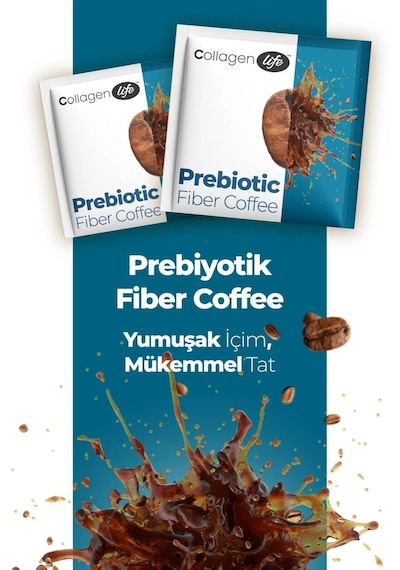 Collagen Life Prebiyotik Lif İnulin Spirulina & Hindiba İçeren Kahve 20 Şaset Diğer