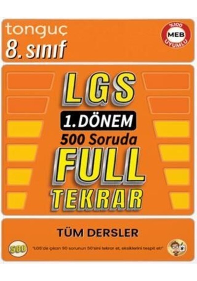 Lgs 1. Dönem 500 Soruda Full Tekrar Tüm Dersler - Tonguç
