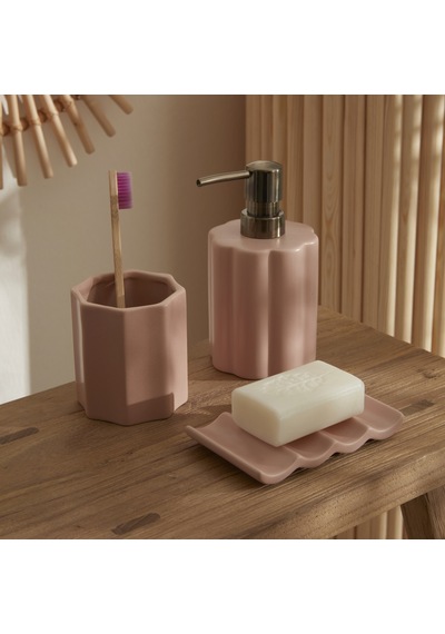 Karaca Home Ivy 3'lü Banyo Aksesuar Seti Pembe