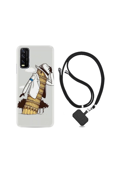 Vivo Y20S Kılıf Boyun Askılı Black In The Woman 1367