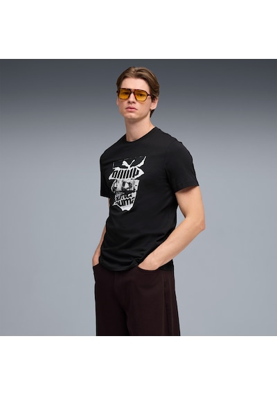 Puma Graphic Erkek Siyah T-shirt 693010