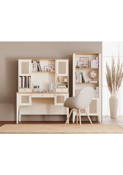 Corso Çalışma Masası Ve Üst Modül Büyük Krem