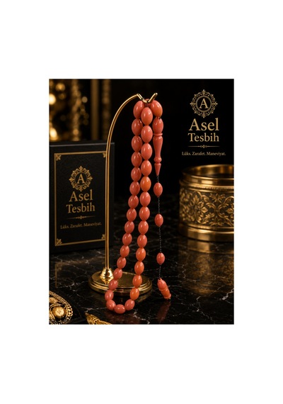 Sıkma Kehribar Tesbih Beyzi Kesim Sıralı Sistem Püskül 8x12 Mm Hediyelik Özel Tasarım Turuncu - 875417143 Turuncu - 875417143 Turuncu