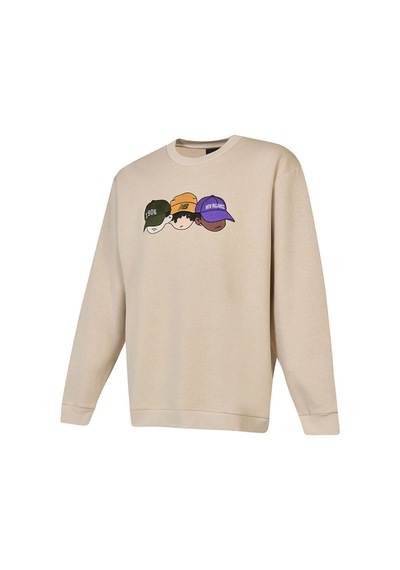 New Balance Lifestyle Erkek Sweatshirt Bej
