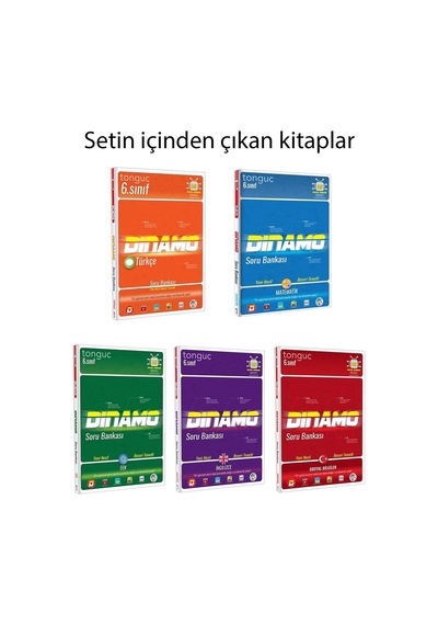 Tonguç 6. Sınıf Dinamo Tüm Dersler Soru Bankası Seti + 6. Sınıf 1. Ve 2. Dönem Yazılı Notları