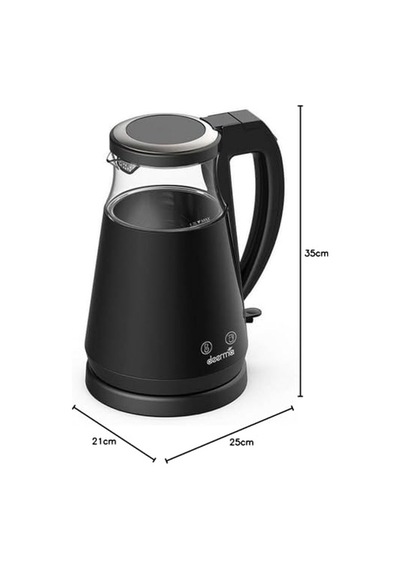 1 7lt Isı Ayarlı Cam Kettle Su Isıtıcı